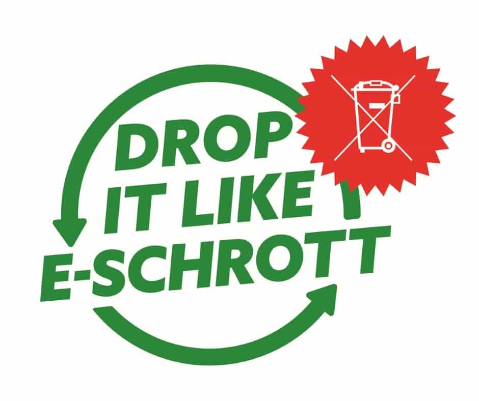 recycling symbol drop it like eschrott