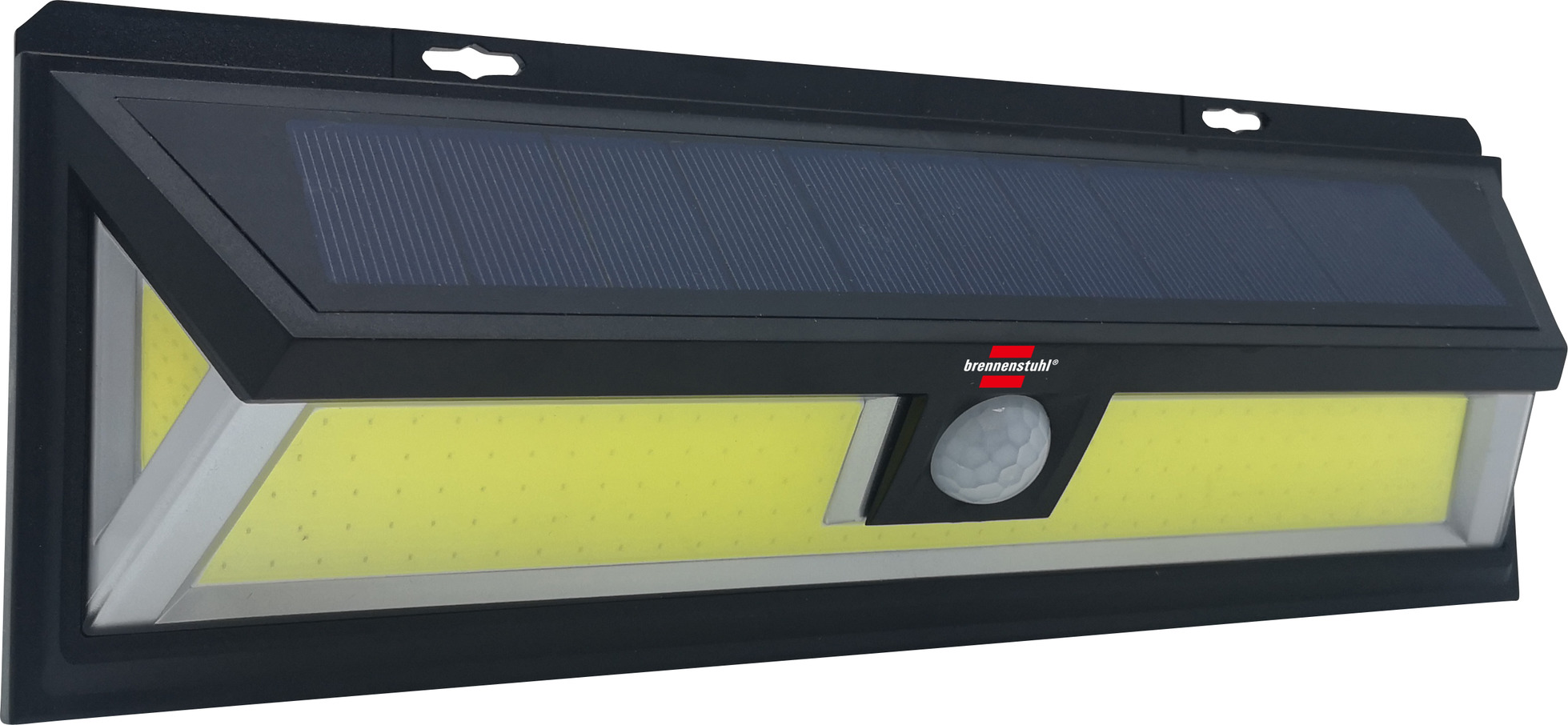 Solar LED-Wandleuchte 700 COB LED mit 10W, WL brennenstuhl® Bewegungsmelder, PIR IP65, | SOL schwarz 700lm