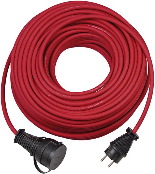 BREMAXX Verlängerungskabel IP44 50m rot H05RR-F 3G1,5 - Produktbild