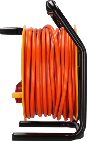 Brobusta CEE Kabeltrommel 380, 1x CEE 400V/16A, 6x Schutzkontakt-Steckdosen 230V/16A, 40m AT-N07V3V3-F 5G2,5 orange, IP44 - Produktansicht