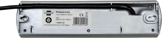 Primera-Line Steckdosenleiste 4-fach silber 1,5m H05VV-F 3G1,5 - Produktansicht