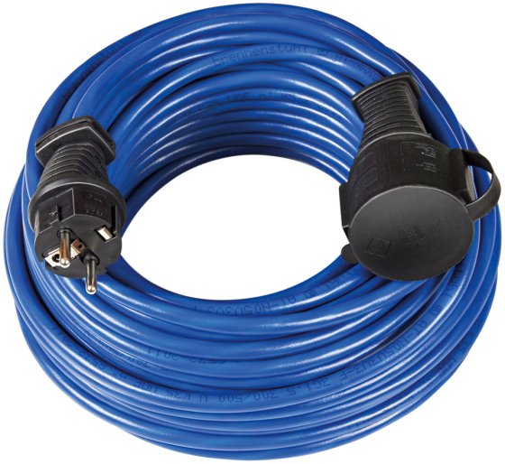 BREMAXX Verlängerungskabel IP44 10m blau AT-N05V3V3-F 3G1,5 - Produktbild