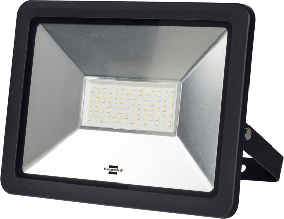 Slim SMD-LED Strahler 80W, 6700 lm, IP65, schwarz, mit Anschlussklemme - Produktbild